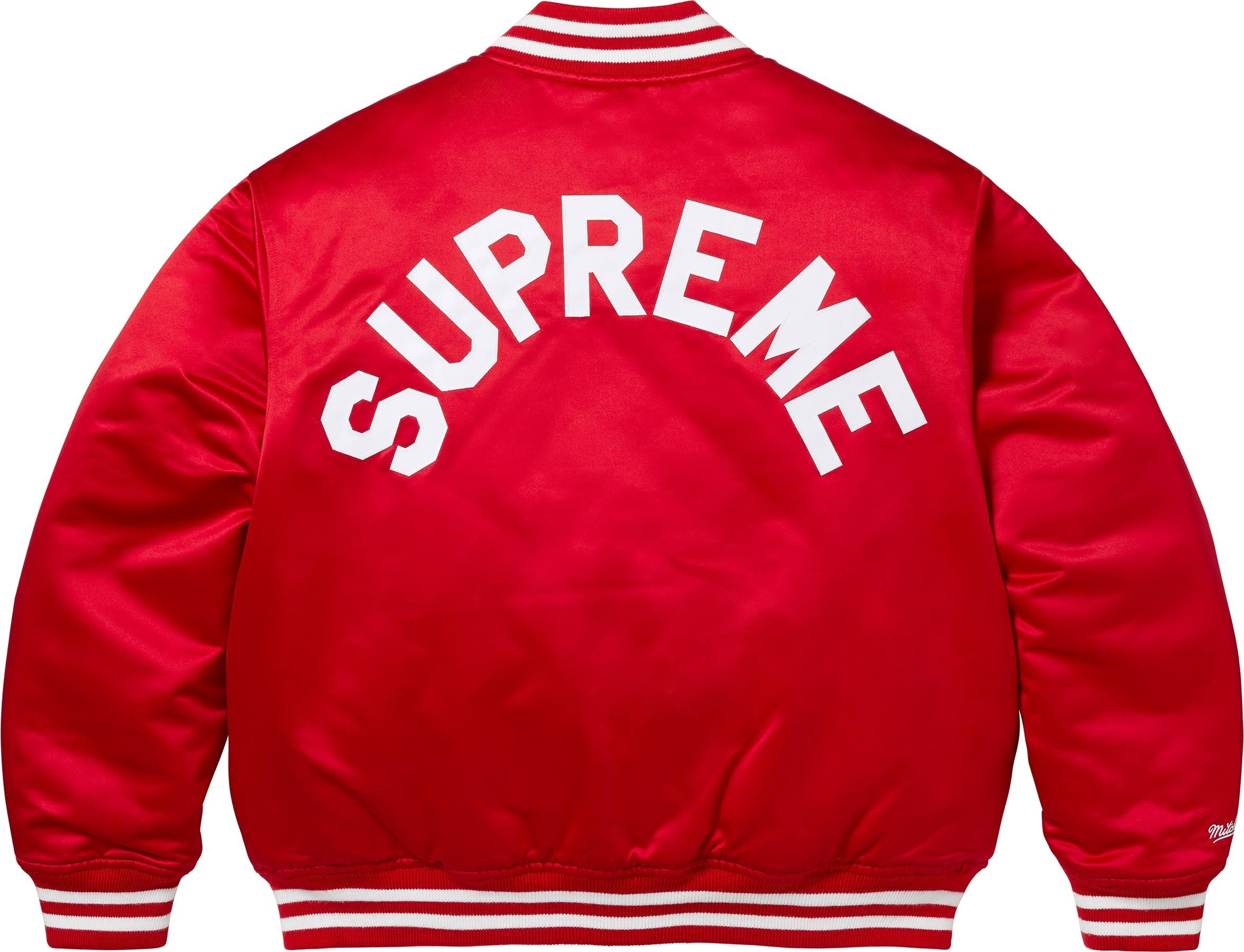 Supreme®/Mitchell & Ness Satin Varsity Jacket view 15